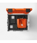 AKKU BOX S Pojemnik na akumulatory z wkładem